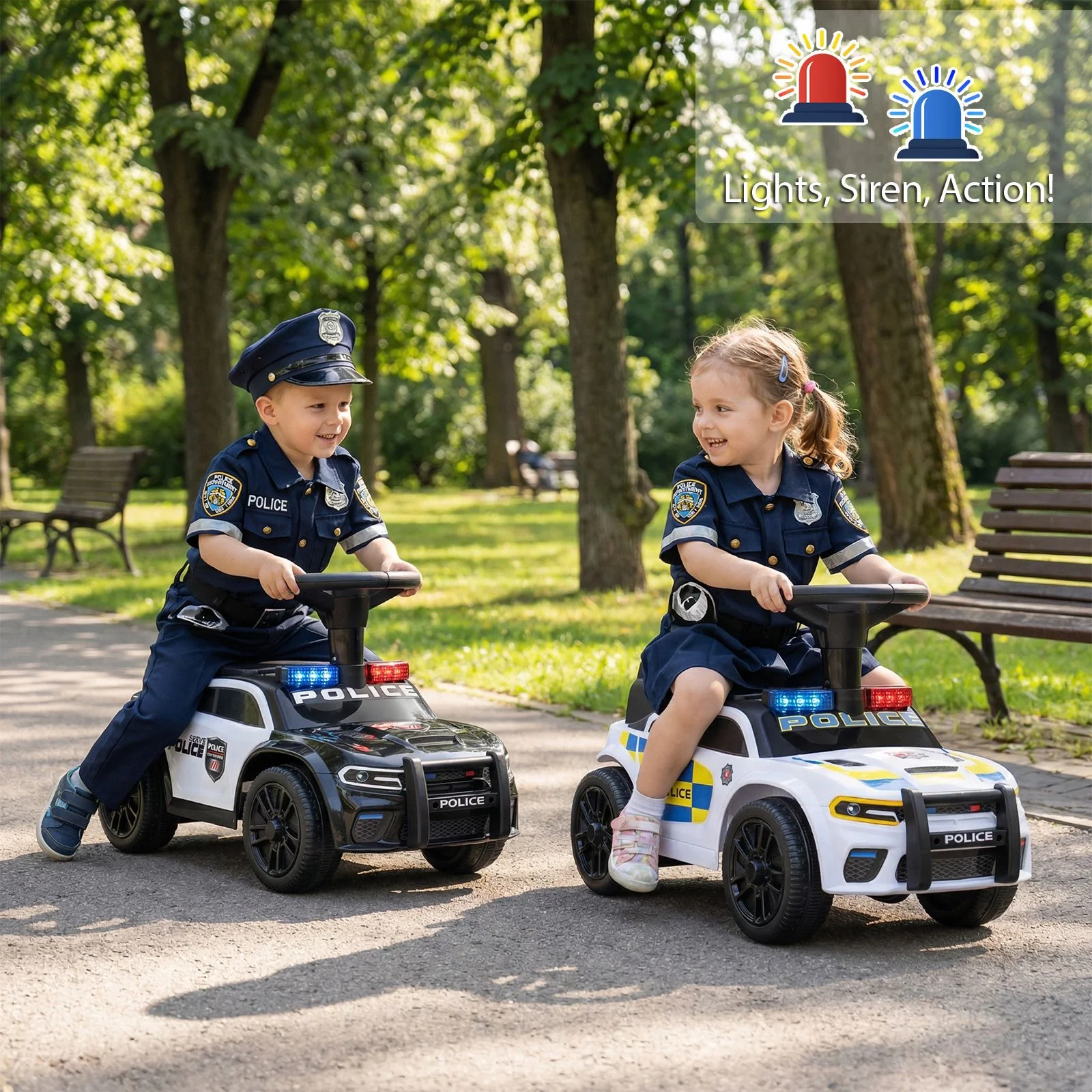 Toddler Sliding Car with Flashing Lights and Under-Seat Storage - Image 4