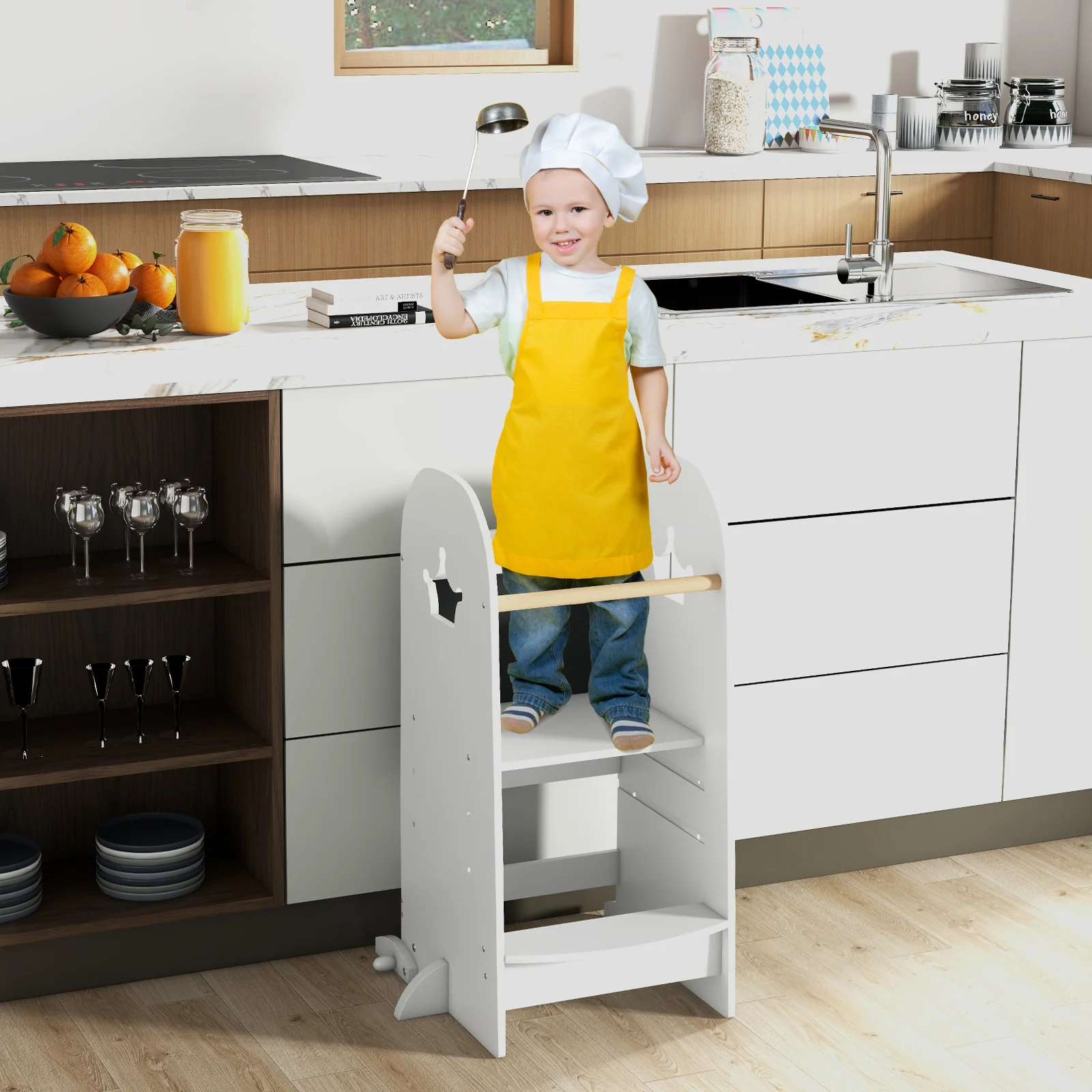 Toddler Standing Tower with 3-Level Adjustable Platform - Image 2