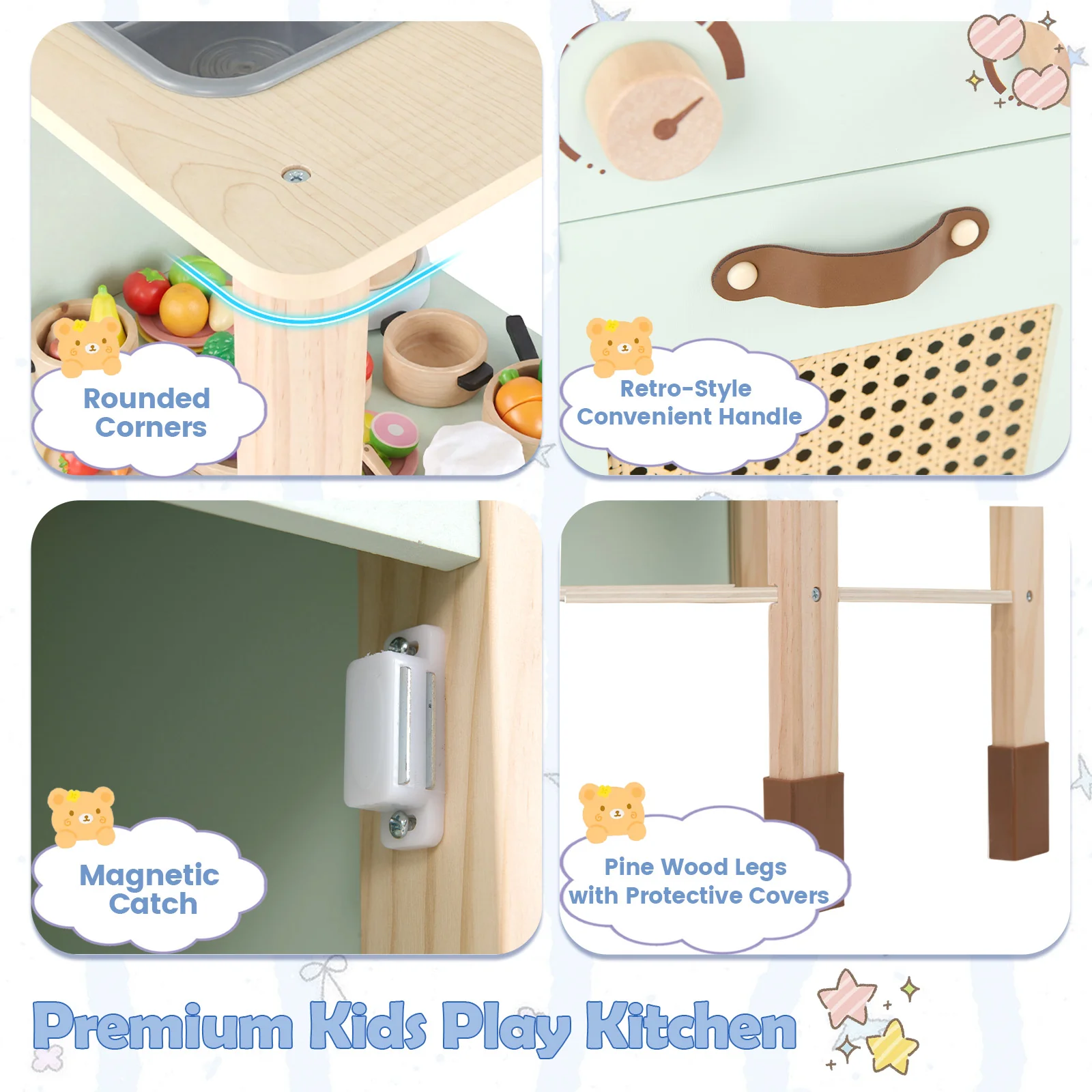Toddler Toy Kitchen Set with Lights and Sounds for Girls and Boys Ages 3+ - Image 8