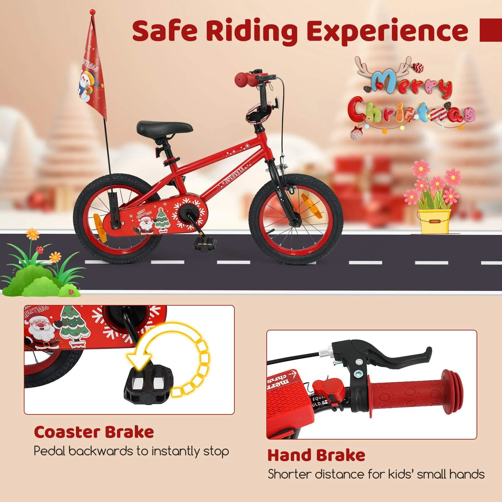Toddler Training Bike with Music Function and Removable Training Wheels - Image 5